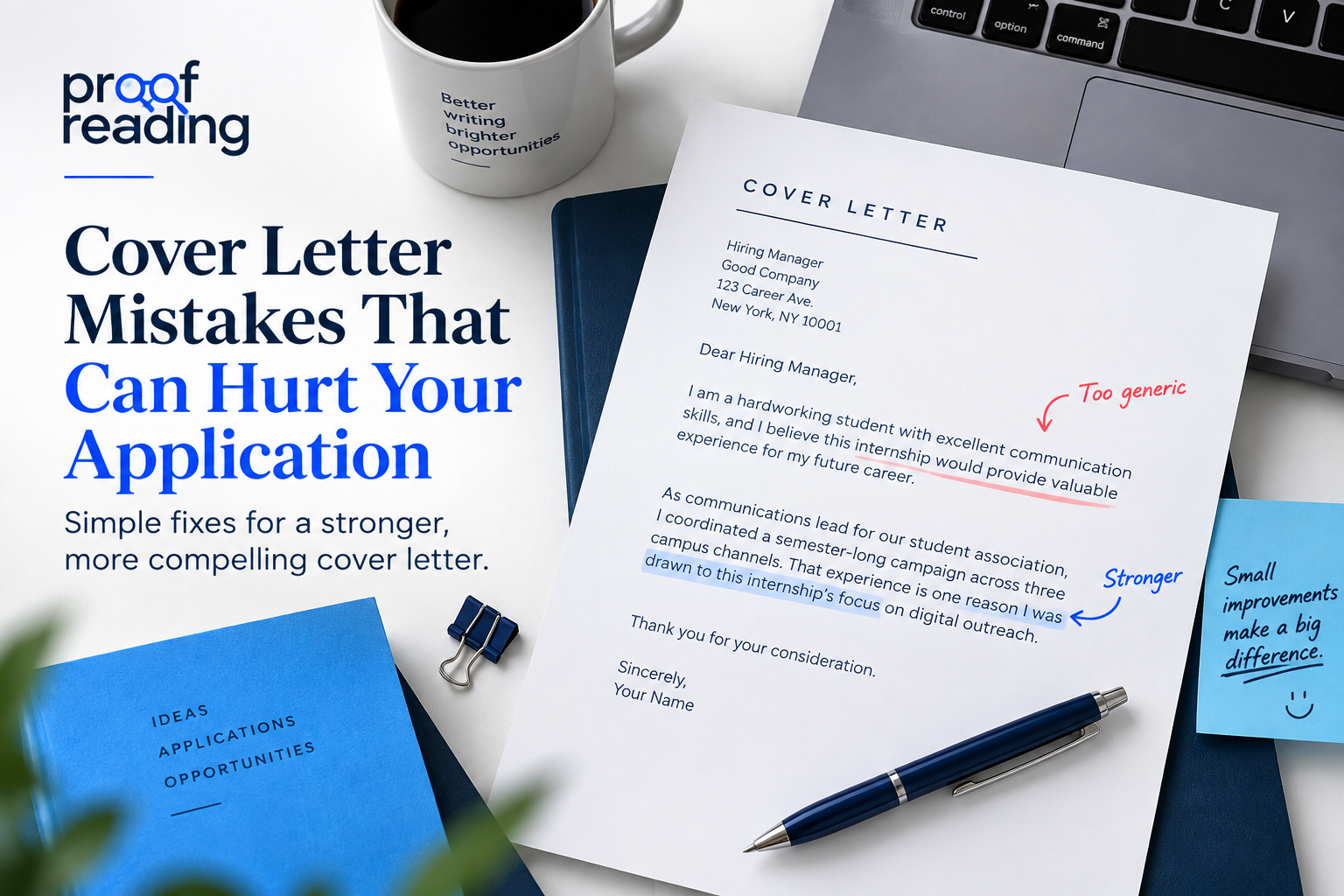 Cover Letter Mistakes That Can Hurt Your Application - Professional proofreading and editing services resource