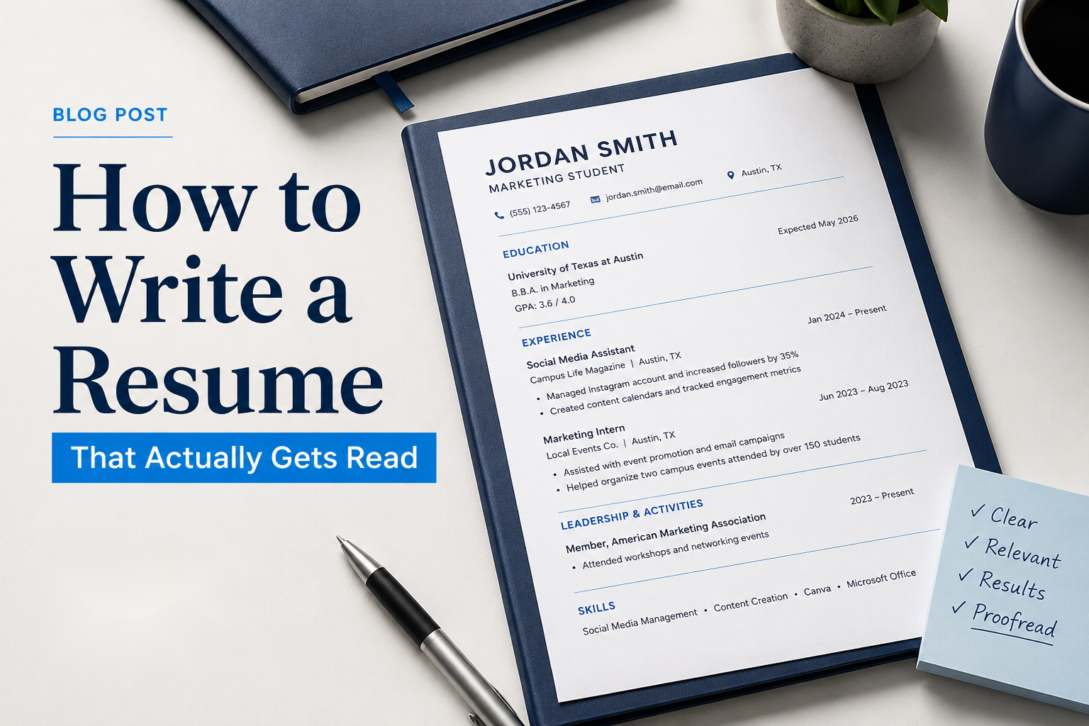 How to Write a Resume That Actually Gets Read - Professional proofreading and editing services resource