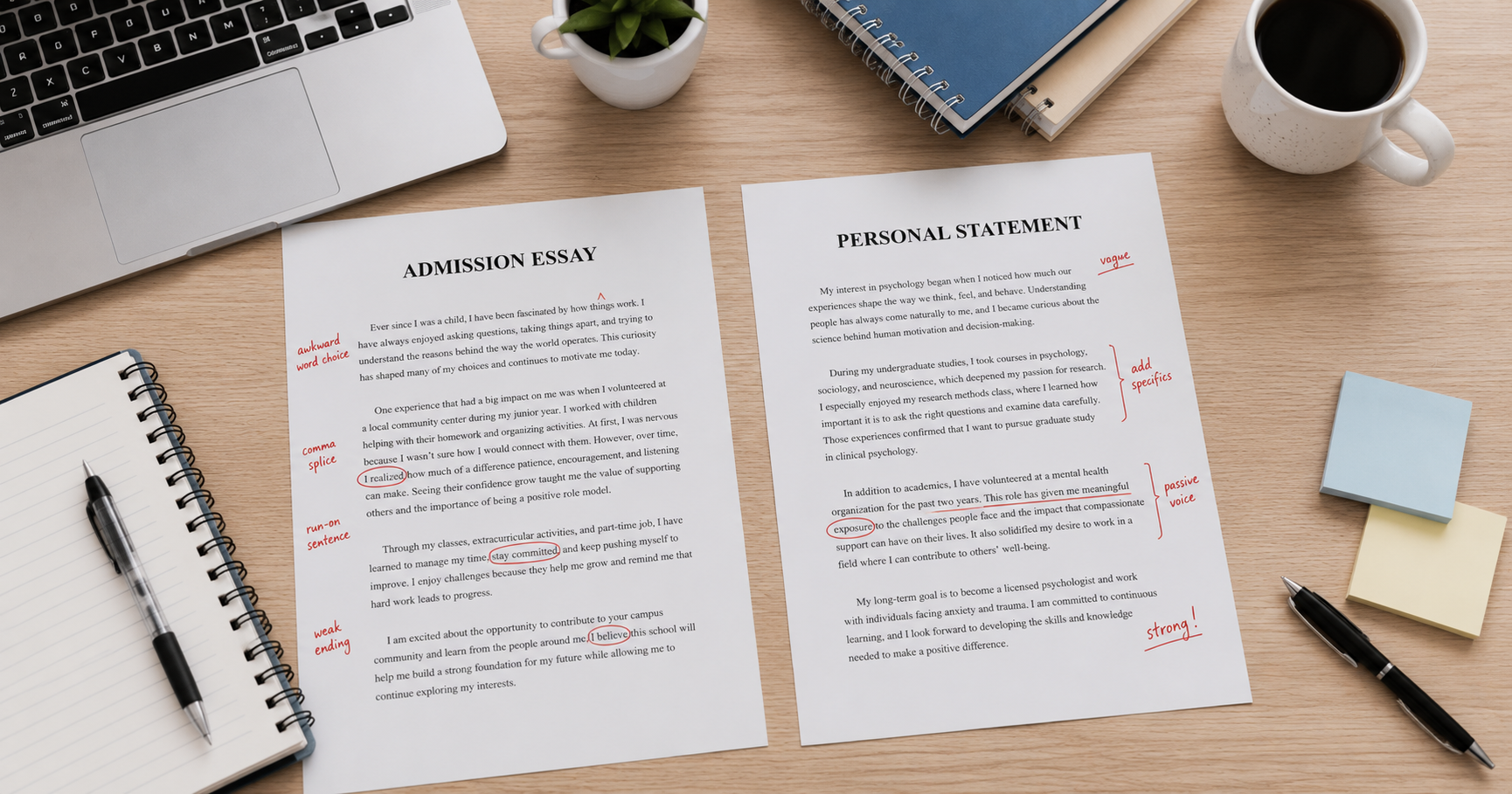 Admission Essay vs Personal Statement: What's the Difference? - Professional proofreading and editing services resource