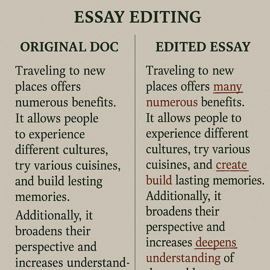 editing - Essay Editing for students